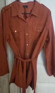 Suede copper brownjacket